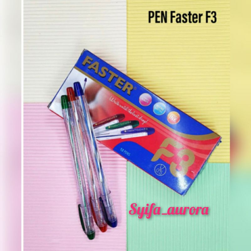 

Bolpen Pulpen Bolpoin Faster F3 / F-3 0.5 mm