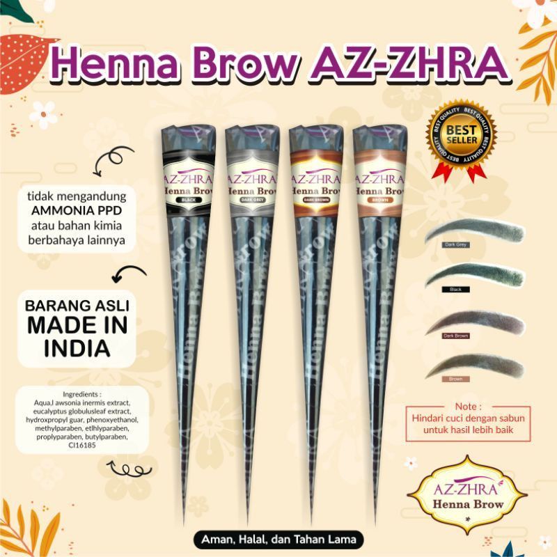 Medan Termurah Beauty Henna alis cone halal al latif/ Az zahra