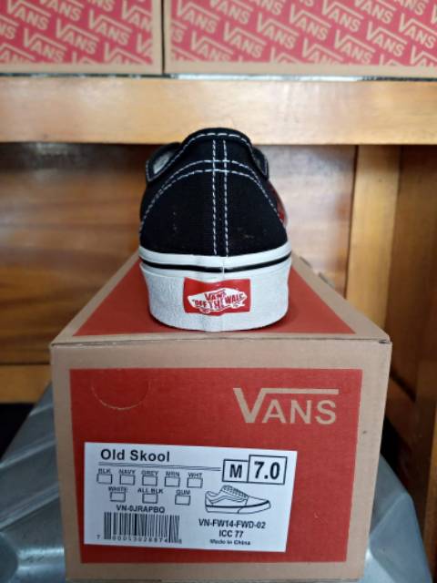 VANS AUTENTIK BLACK AND WHITE DOUBLE FOXING