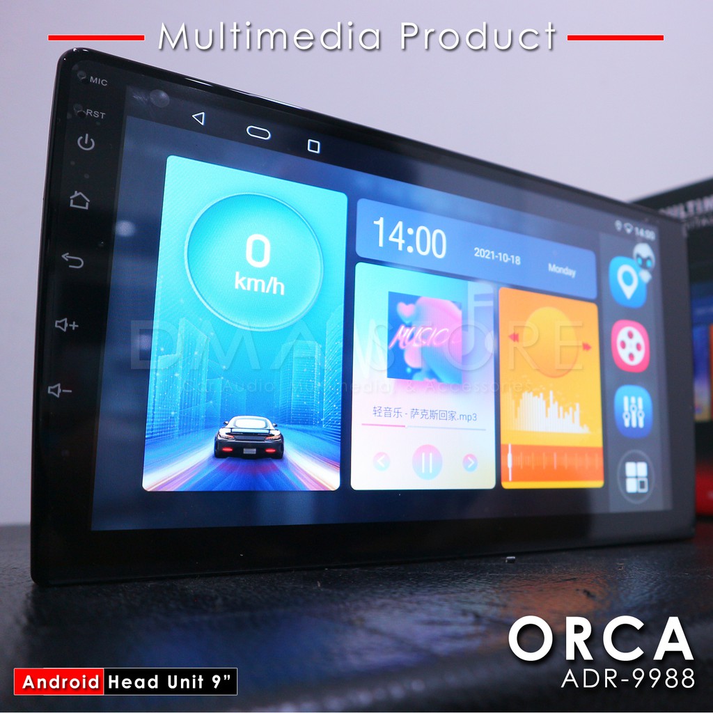 New Headunit Orca ADR-9988 Android & Apple Car Play Voice Command