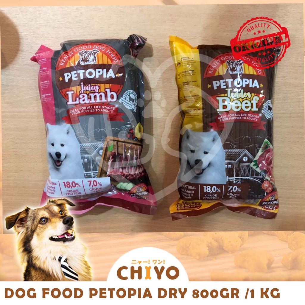 MAKANAN ANJING PETOPIA DRY FOOD 1 KG  [ DOG FOOD ]