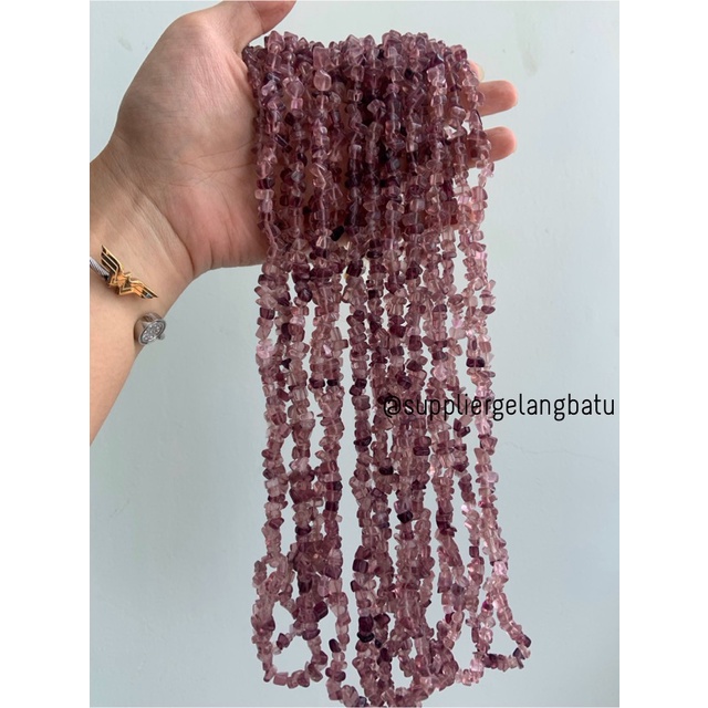 kerikil Batu alam violet quartz kuarsa ungu 1cm pecahan kristal bahan bahan kalung gelang anting strap mask kerajinan tangan craft citayam fashion week etink vintage elegan bali