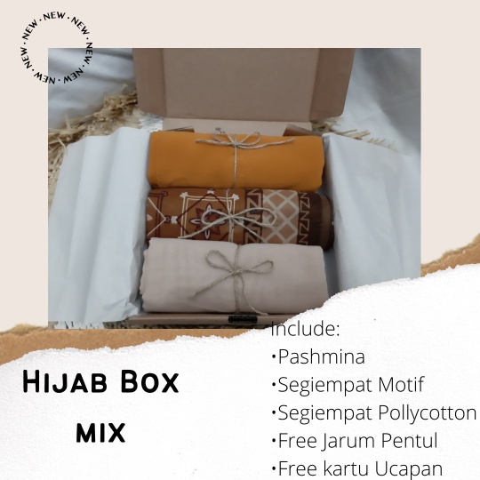 

(TERMURAH) HAMPERS HIJAB MURAH/GIFT BOX/KADO WISUDA WEDDING