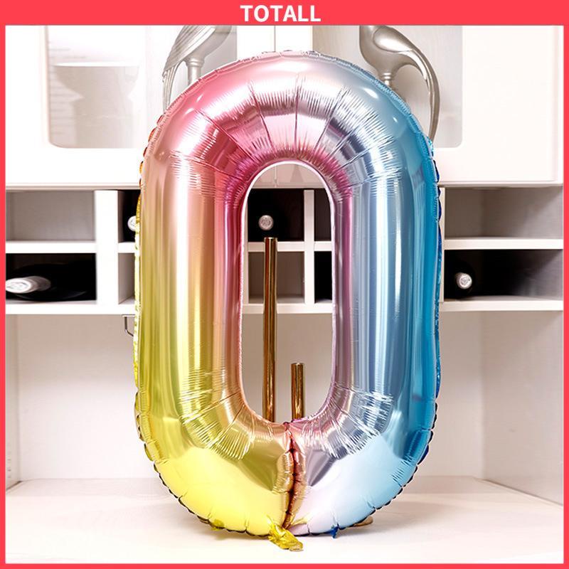 COD 32 inch digital aluminium foil aluminium film balon gradien warna pesta ulang tahun pengakuan pernikahan pernikahan-Totall