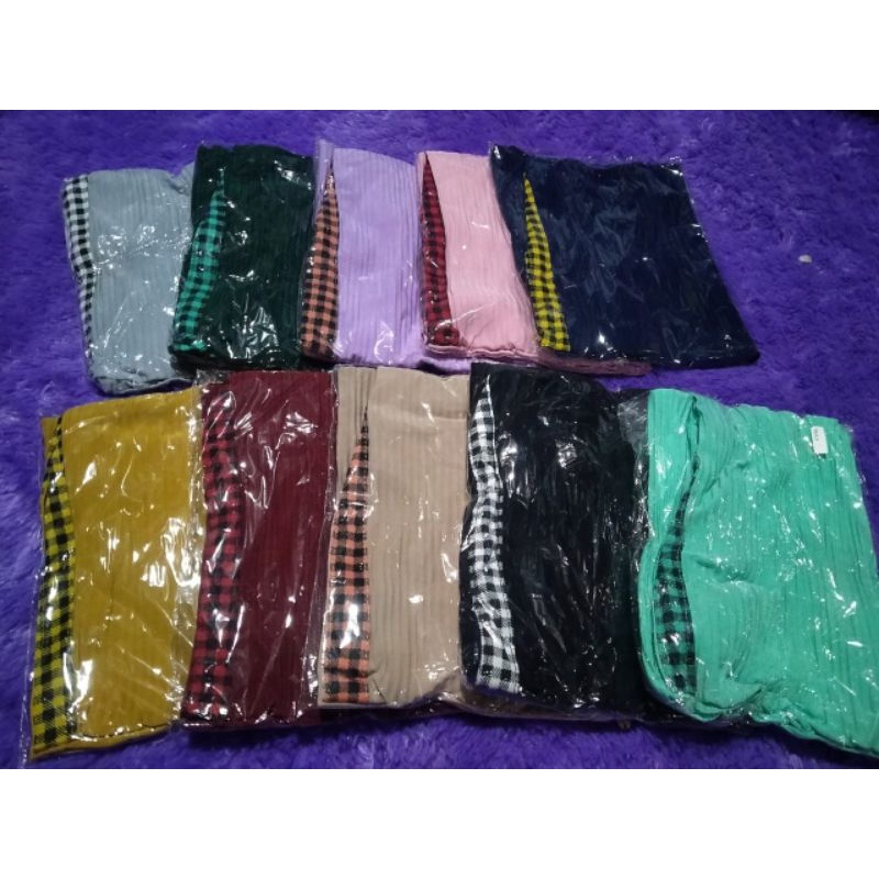 jilbab anak bahan jersey 2-4 tahun