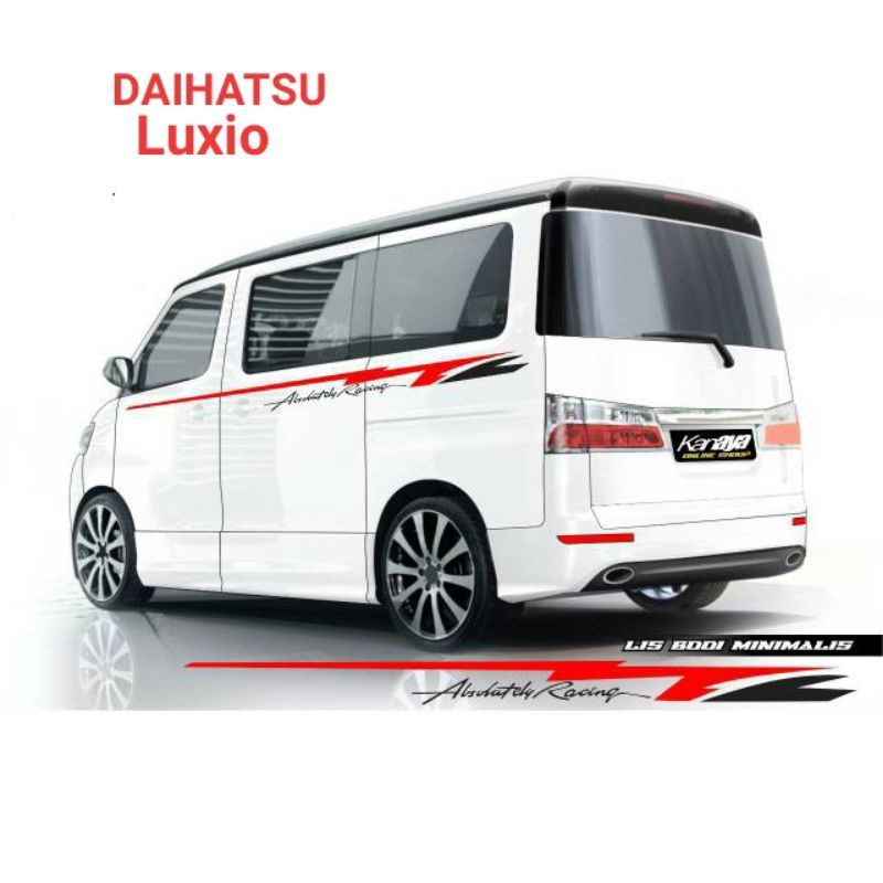 stiker mobil grand max Luxio APV luxury stiker cutting mobil list body samping minimalis dan murah