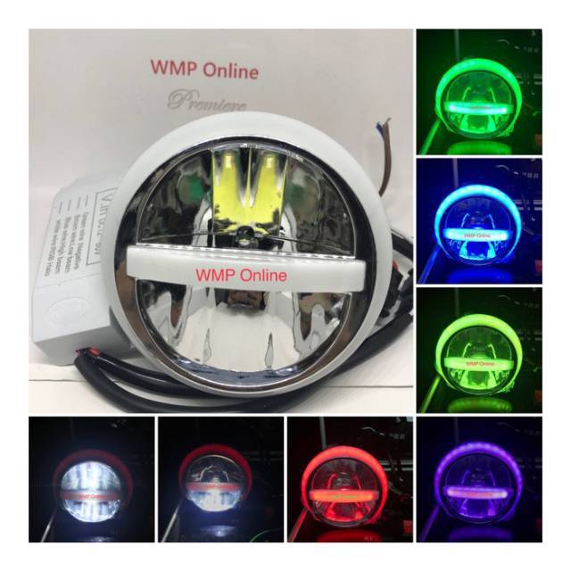 PROJIE LED GEN 2 LAMPU UTAMA MOTOR PROJIE LED RGB 4 WARNA JAUH DEKAT HIGH