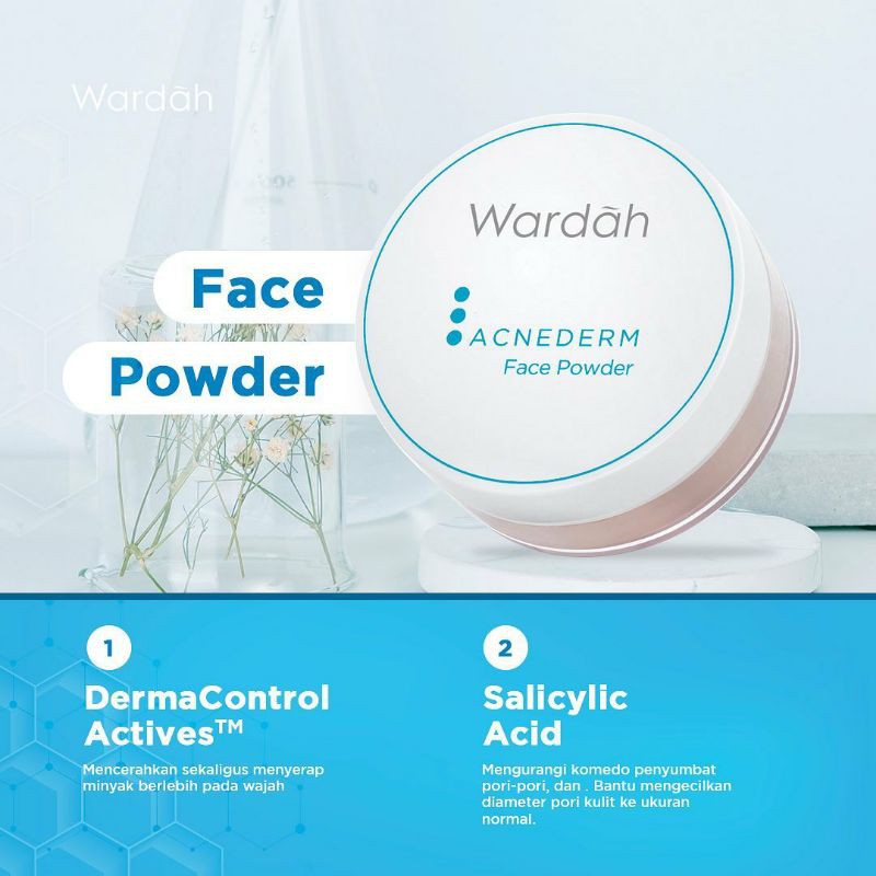 WARDAH ACNEDERM SERIES | DAY CREAM|NIGHT CREAM|FACE POWDER|PORE BLACKHEAD BALM|TONER|CLEANSER