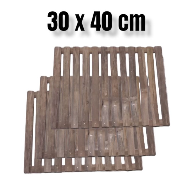 Alas Kandang Kucing Kelinci Anjing Bahan Bambu Footrest Bambu Alas kandang hewan