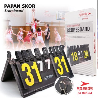 SPEEDS Score Board / Papan Skor / Papan Score 4 Digit Portable Untuk Olahraga Original Import LX 046-4