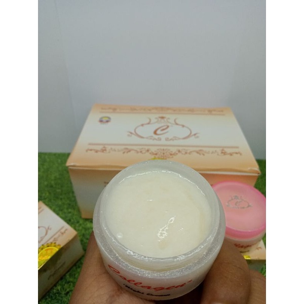 CREAM COLLAGEN MALAM ORIGINAL ✓ SEGEL GOLD &amp; SILVER 12 PCS