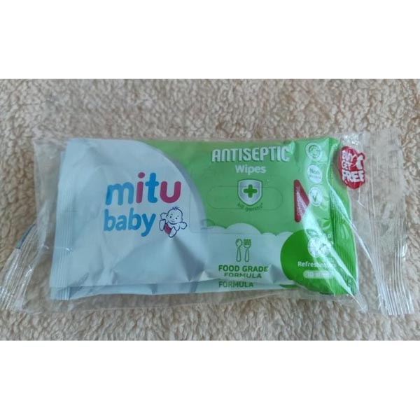 [BUY 1 GET 1] [10S+10S] Mitu Baby Wipes Antiseptic | Fresh &amp; CLean 10S | Tisu Basah | Tissue Basah Bayi Baby Antiseptik_Cerianti