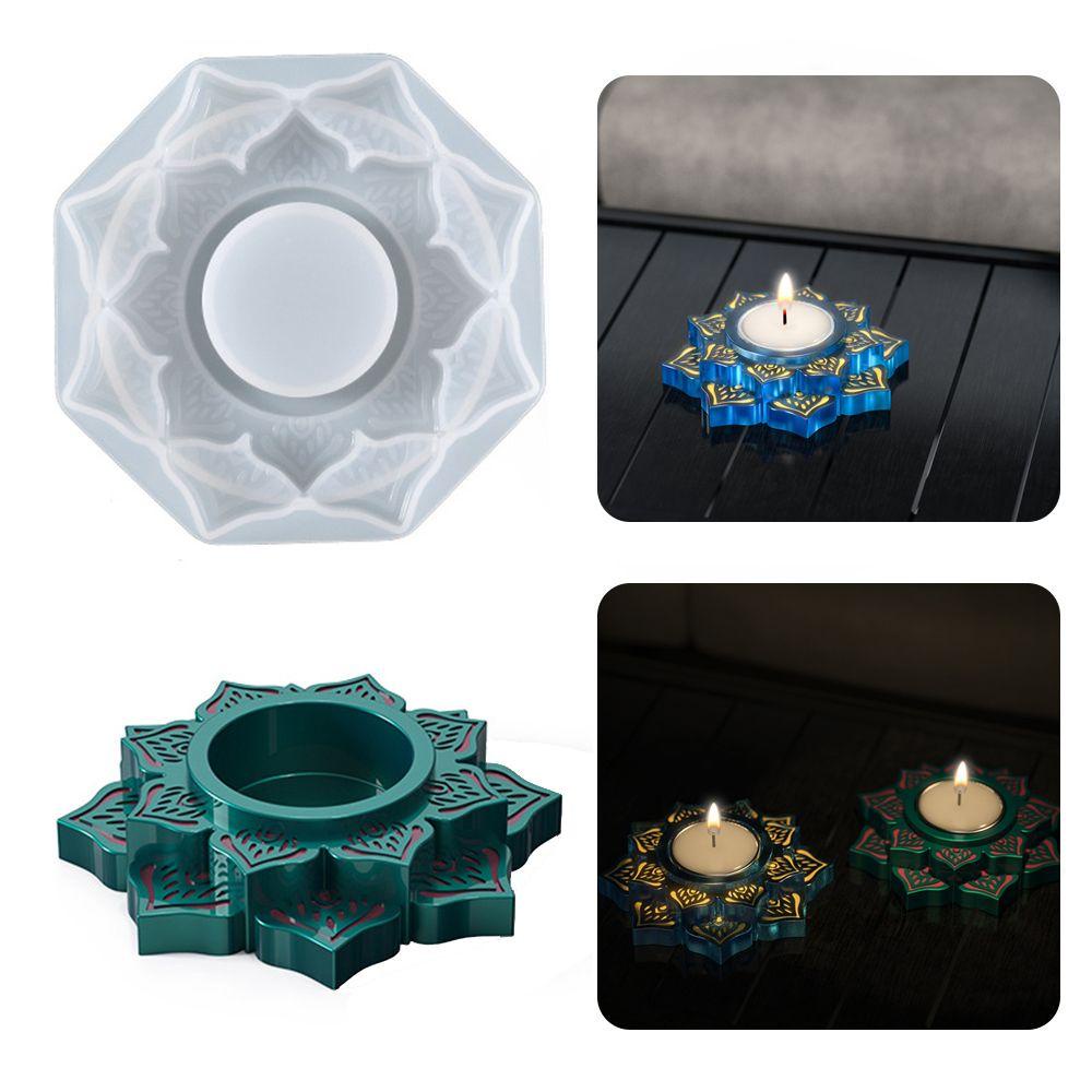 Preva Cetakan Lilin Bunga Cetakan Lilin Alat Perhiasan Nampan Penyimpanan Resin Epoxy Handmade Candle Holder