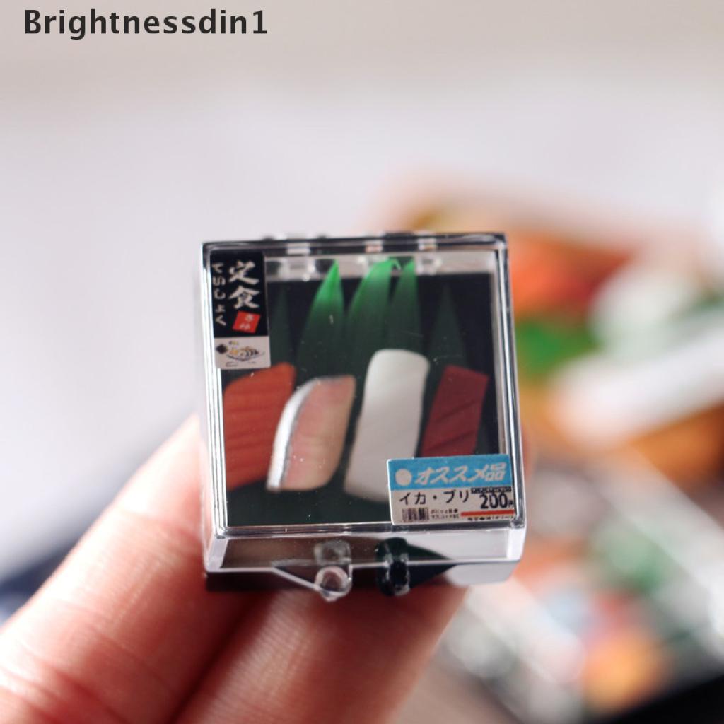 (Brightnessdin1) Miniatur Sushi Jepang Skala 1: 6 Untuk Rumah Boneka