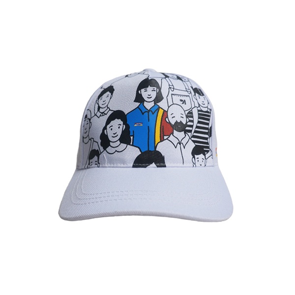 DAMN I LOVE INDONESIA X INDOMARET UNITY IN DIVERSITY CAP WHITE