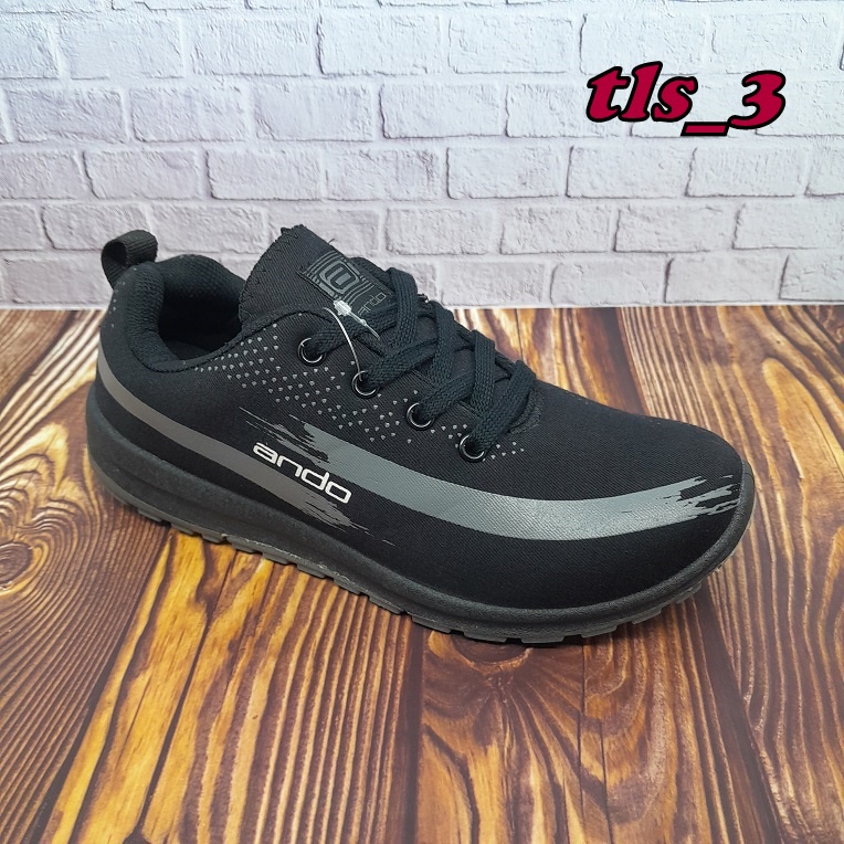 Sepatu hitam merk ando 29-33 sepatu sekolah sd