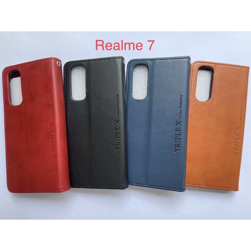 Leather Wallet Flip New Realme 7