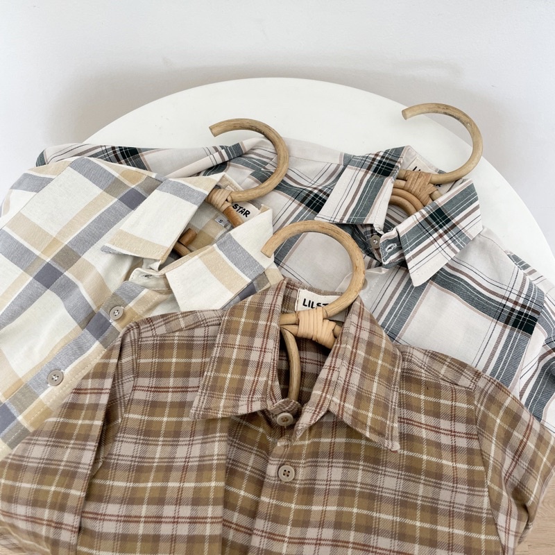 ByMeldev Kids - Kemeja Flanel Anak Unisex