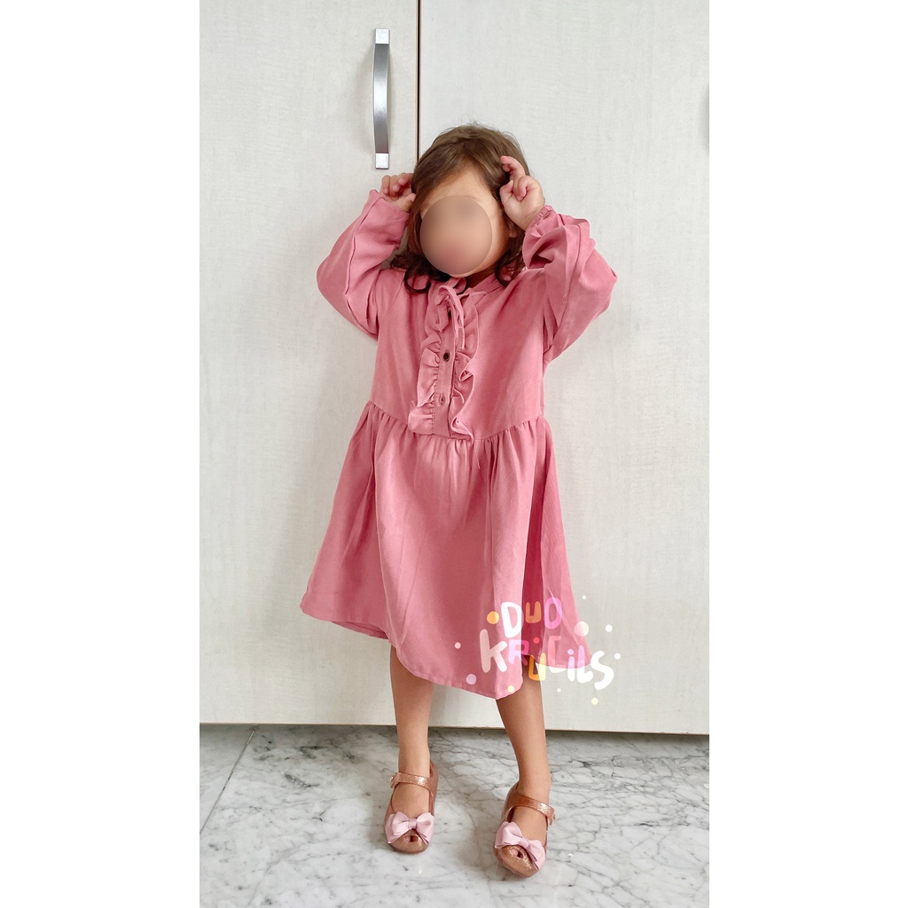 DRESS anak perempuan TUNIK PITA | DUO KRUCILS