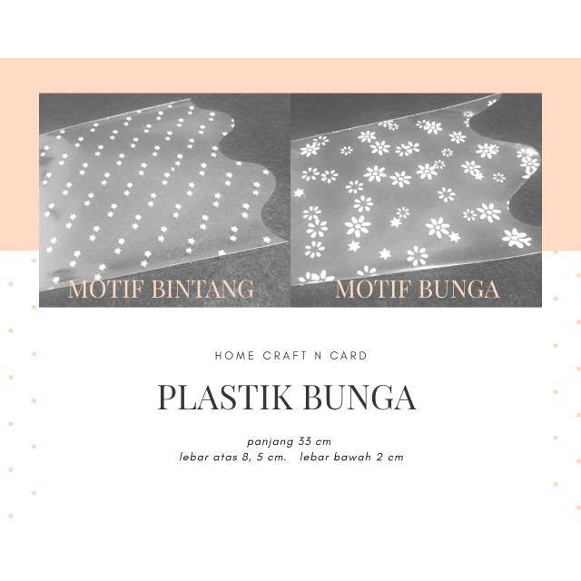 

Plastik bunga/ bening / homecraftncard