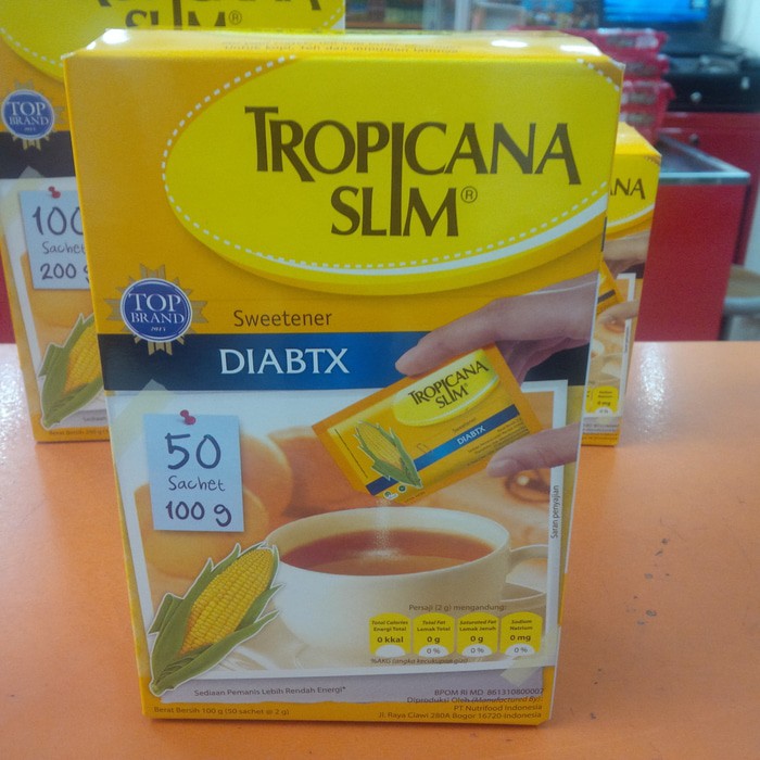 TROPICANA SLIM DIABTX 50S / 100GR SWEETENER GULA DIABETES