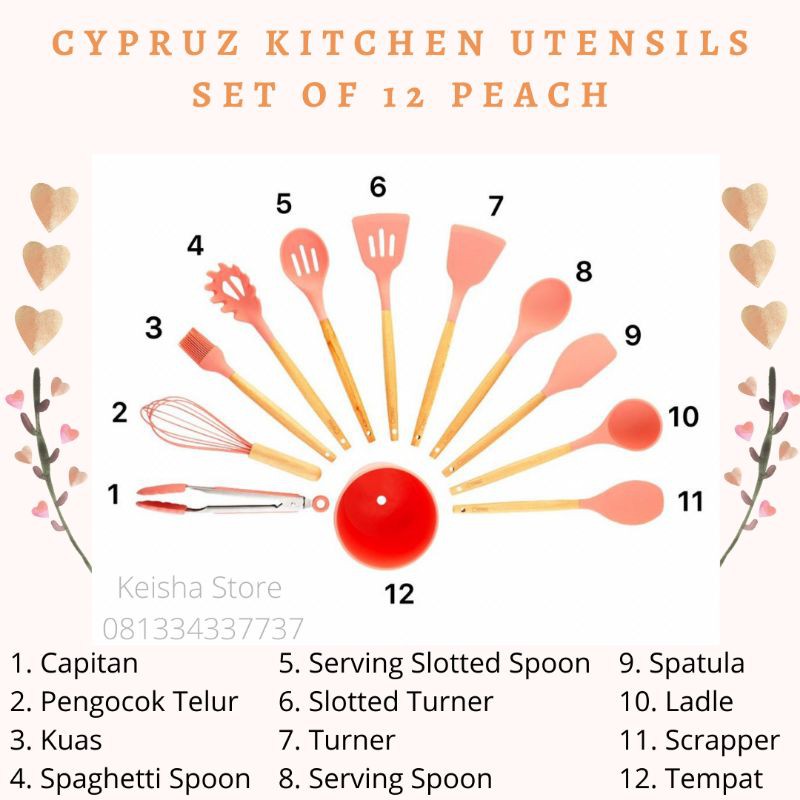 sutil silicone cypruz/ scrapper/ spatula /sutil anti lengket tosca/ pink /grey