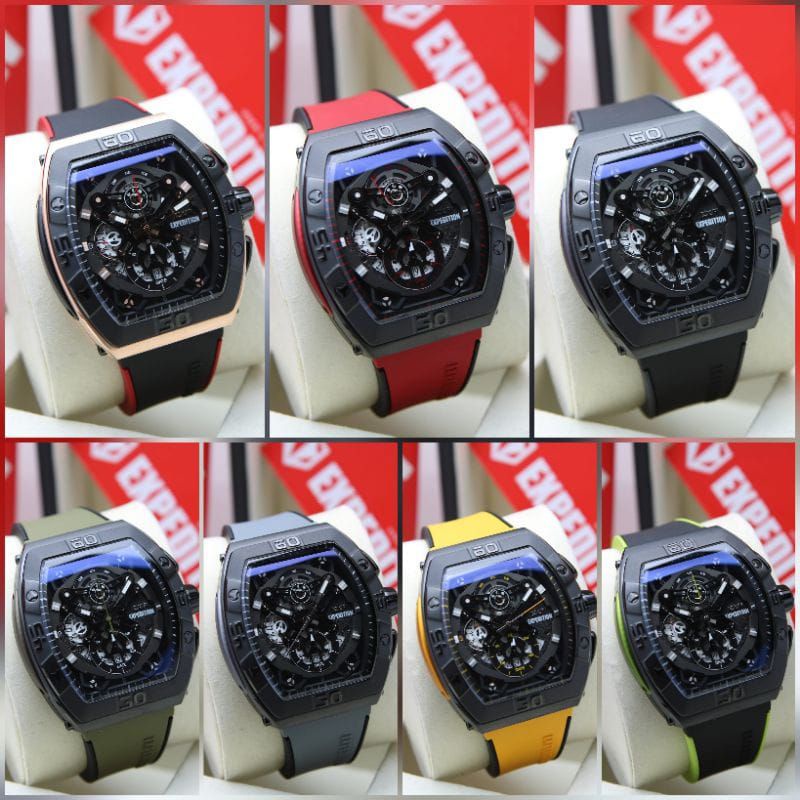 Expedition EXP 6800 /E6800 Jam Tangan Pria Original Size 4,8 Cm x 5,3 Cm