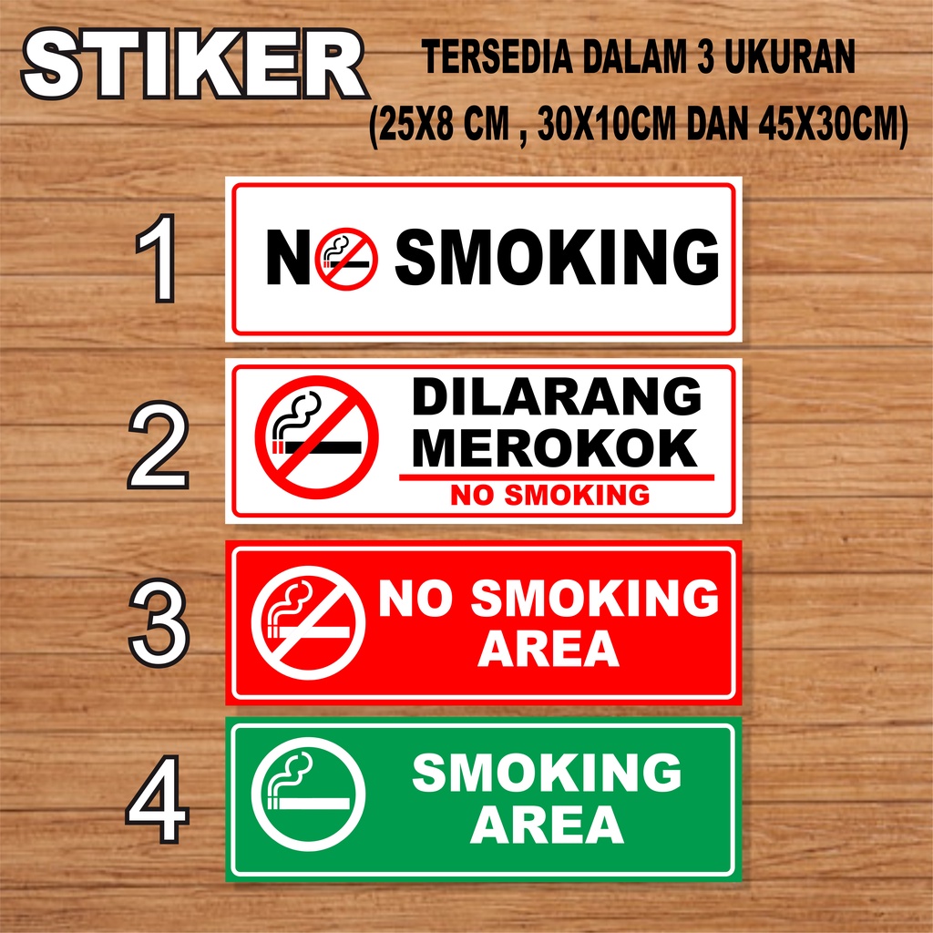 

STIKER DILARANG MEROKOK NO SMOKING