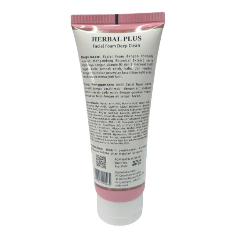 Herbal Plus Facial Foam | Sabun Muka 100 ml