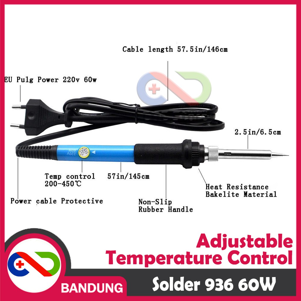 SOLDER 936 60W ADJUSTABLE TEMPERATURE CONTROL