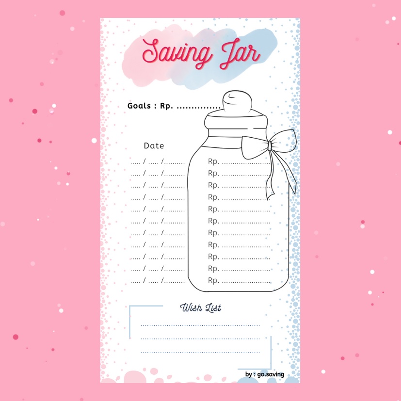 

Binder Saving Jar A6 / Saving Jar / Saving Challenge / Tantangan Menabung / Binder A6