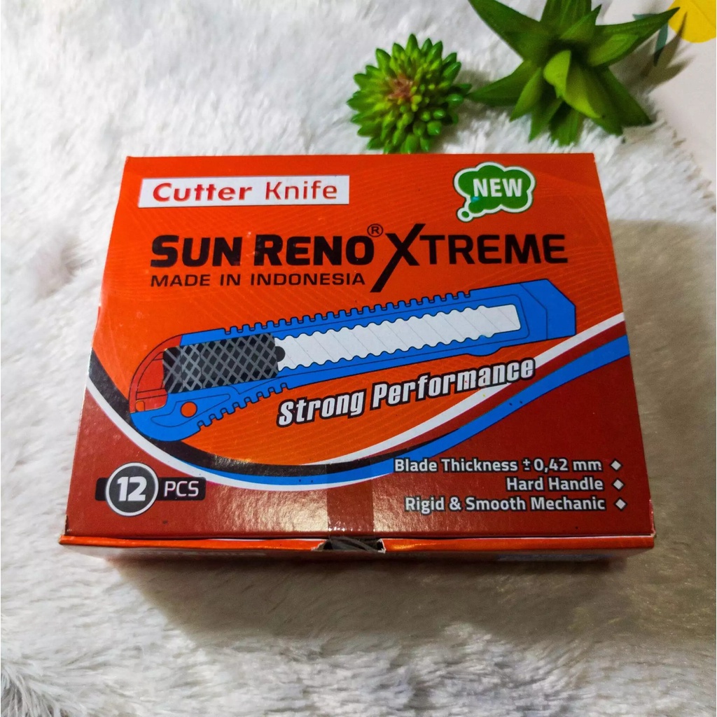 

PISAU CUTER isi 12pcs KATER SUNRENO KEMASAN BOK GROSIR