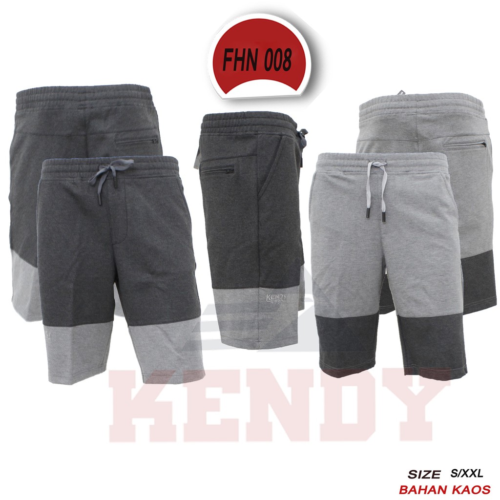 Celana Pendek Pria Bahan Kaos Kendy FHN 008