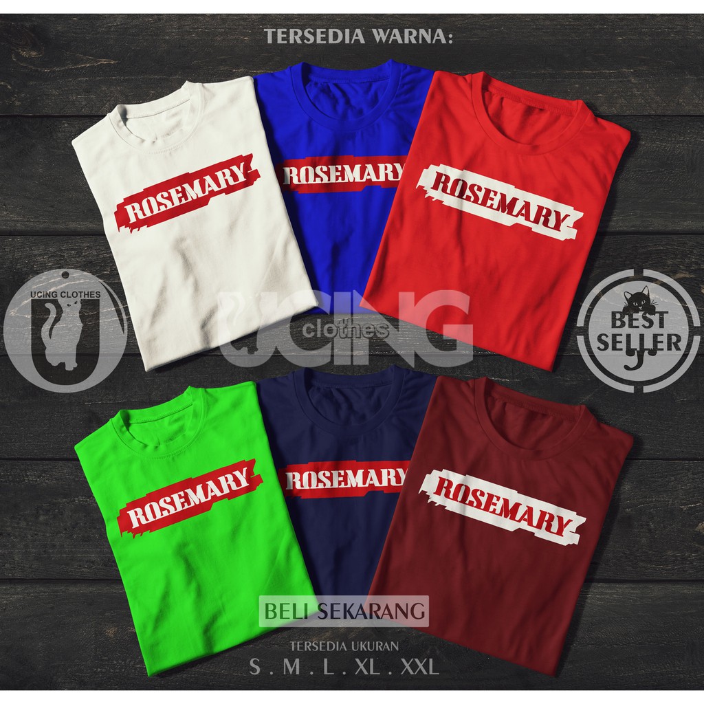 Kaos Baju Rosemary Kaos Musik