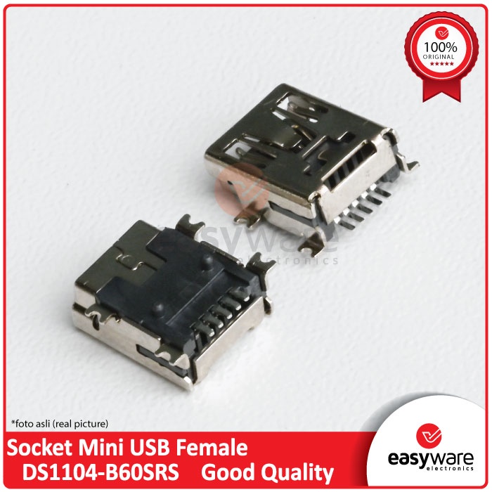 Socket Mini USB Female Jack Port Socket Connector - MiniUSB SMT 5 Pin