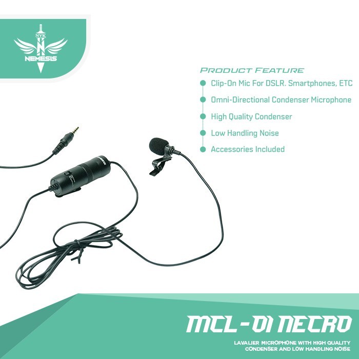 MIC CLIP ON NYK NEMESIS MCL - 01 NECRO