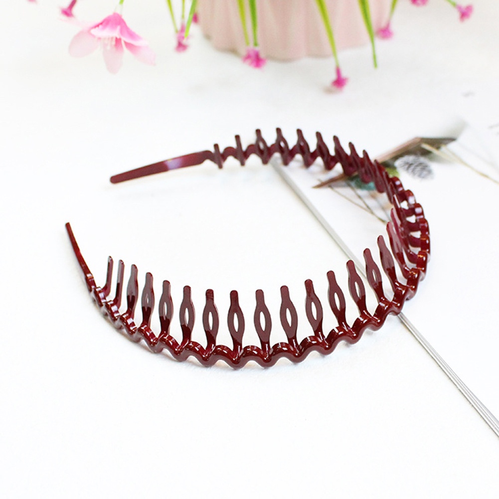 Ikat Kepala Model Sisir Gigi Anti slip Warna-Warni Untuk Aksesoris Rambut