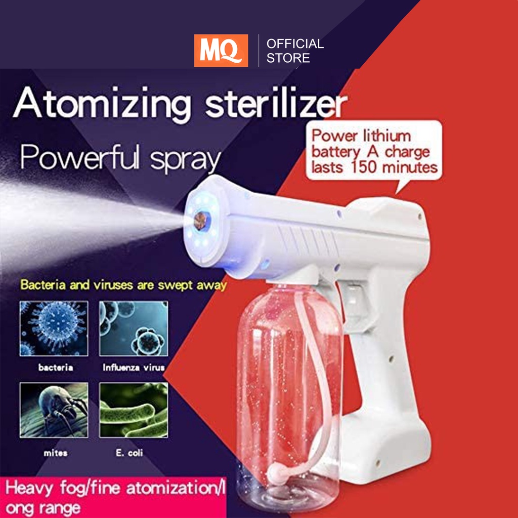 MQ Nano Spray Gun Disinfectant Wireless 800 ml UV Sterilizer Gun YJ-01