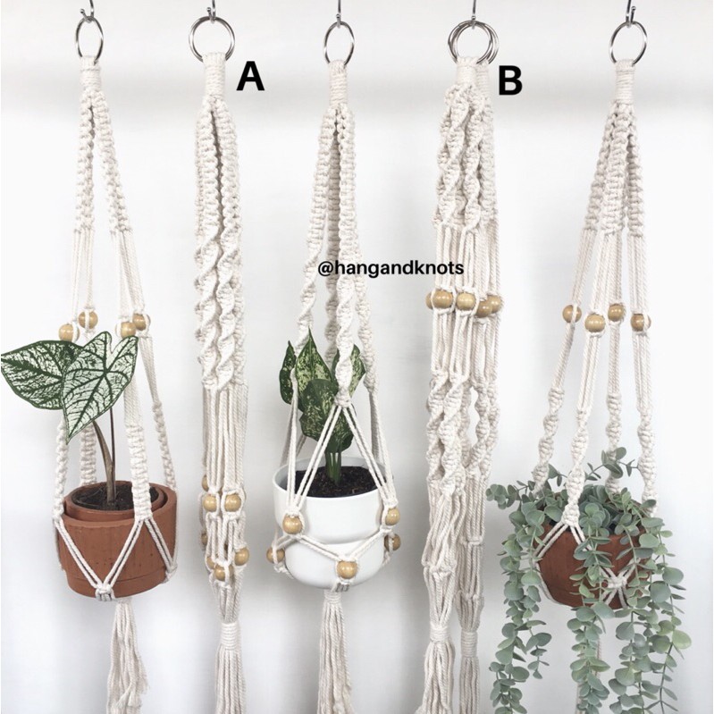 HK-12 Ring besi gantungan pot macrame plant hanger