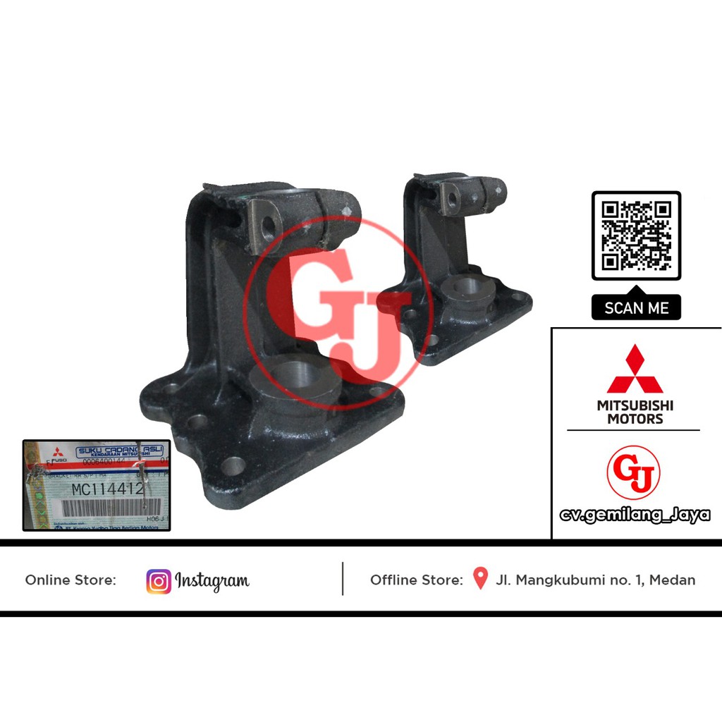 HANGER BRACKET GANTUNGAN PER BELAKANG 6 LUBANG CANTER PS120/ PS135 (MC114412)