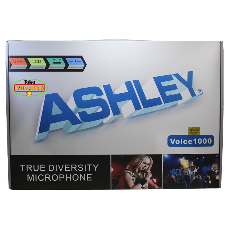 MICROPHONE WIRELESS ASHLEY VOICE-1000 MIC WERLES MIK MIKROPON ORIGINAL