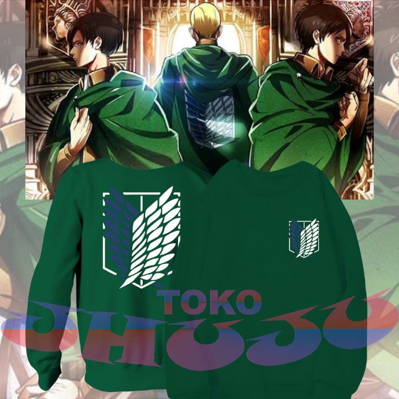 Sweater Basic Anime Attack on titan / Shingeki No kyojin scuoting legion style basic sweater