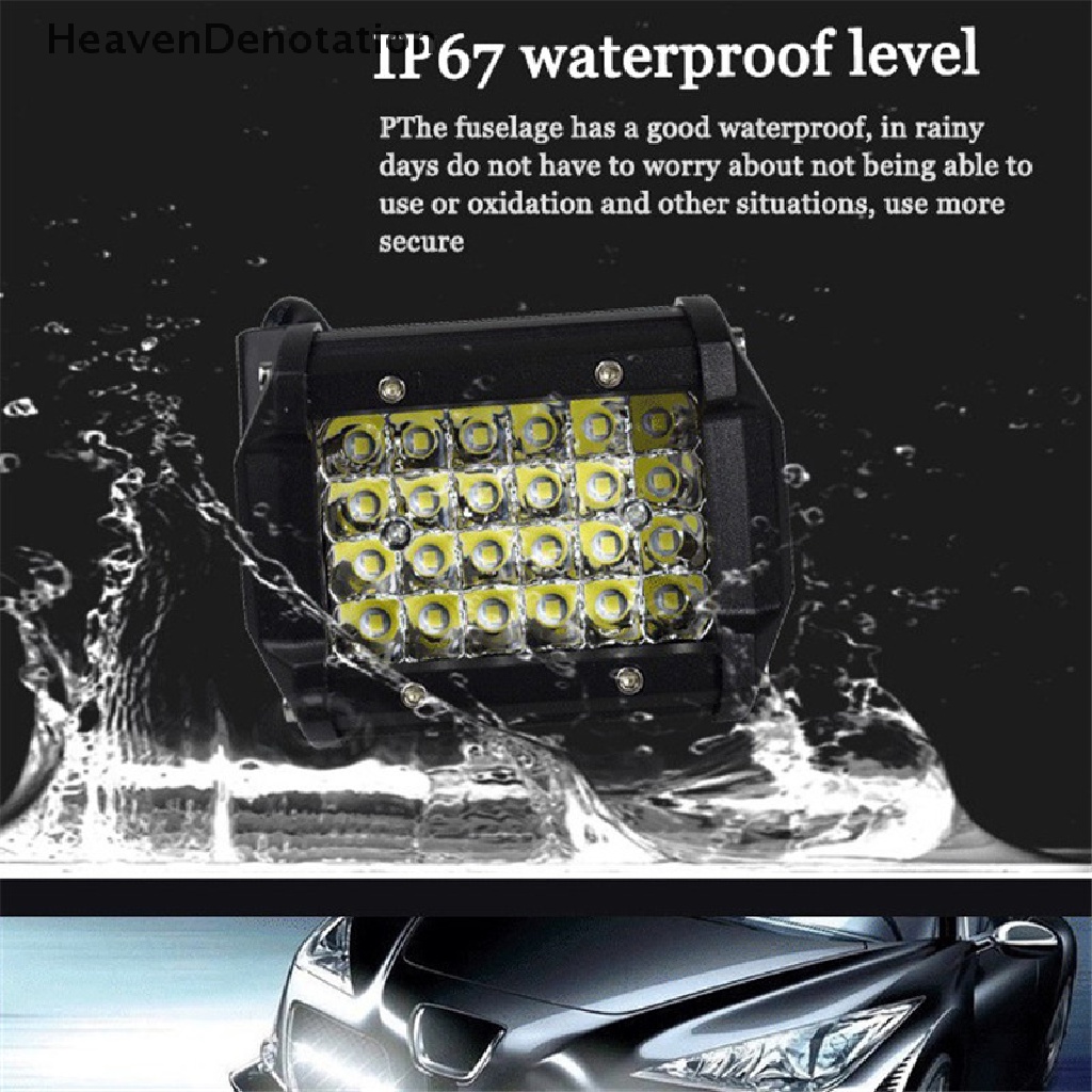 (Heavendenotation) Lampu Sorot Led 72w Untuk Mobil Truk Suv Offroad 4wd Atv 4x4
