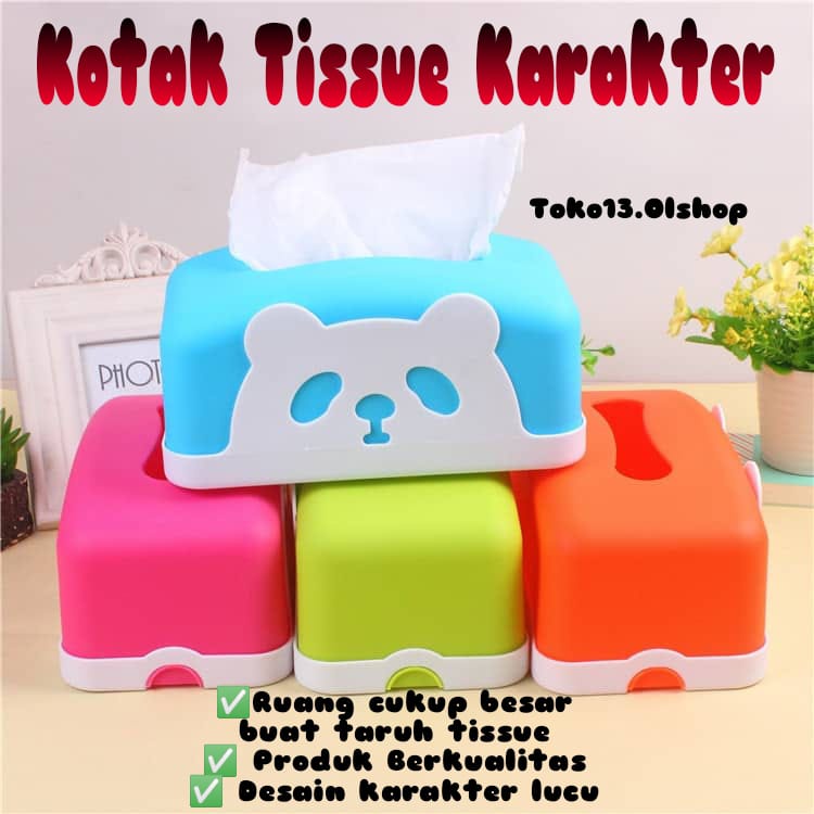 Kotak Tissue Plastik/Kotak Tissue/Tempat Tisu karakter