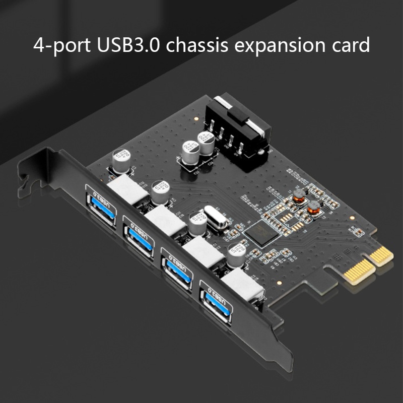 Btsg 4port USB 3.0 PCI-e Kartu Ekspansi PCI Untuk Express PCIe Ke USB 3.0 Hub Adapter