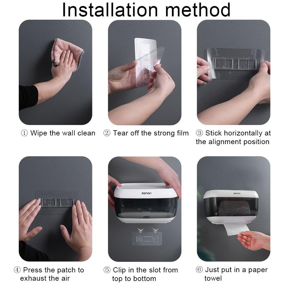 Populer Tempat Kertas Toilet New Tahan Air Dinding Dapur Penyimpanan Kertas Roll/ Dispenser Kertas Serut