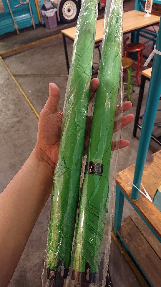 Payung Standar Gagang Lurus Luar Dalam Warna Polos Payung Panjang Tongkat Dekorasi Harga Grosir