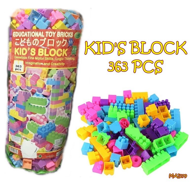 MAI279 MAINAN KIDS BLOCK 363 PCS / MAINAN BRICKS