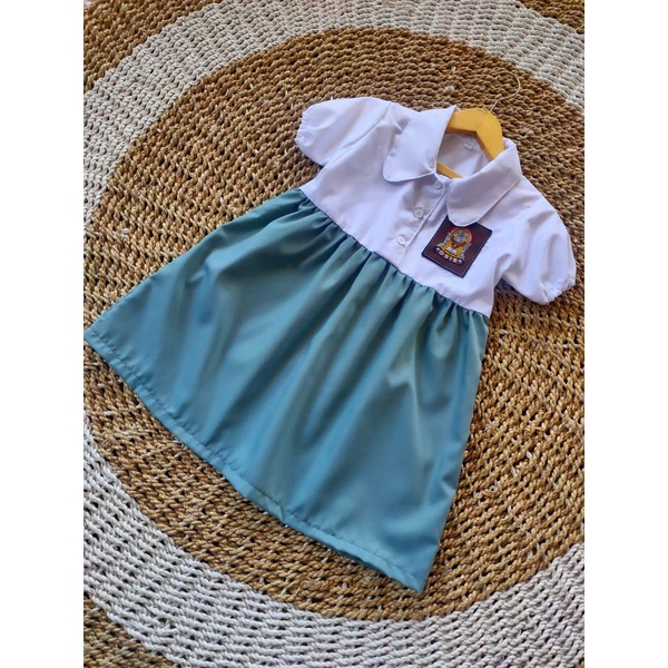 BAJU DRESS SERAGAM SEKOLAH SD SMP SMA BAYI BALITA ANAK PEREMPUAN COD LUCU UNIK 1-5TH DENGAN NAMA