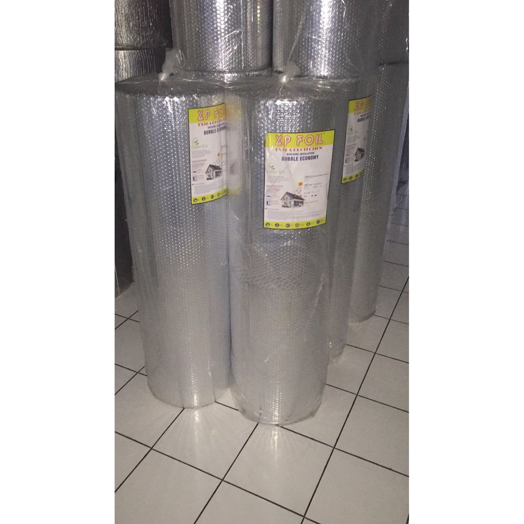 Metalizing Foil, Peredam Panas Atap, Insulasi Aluminium Foil Bubble